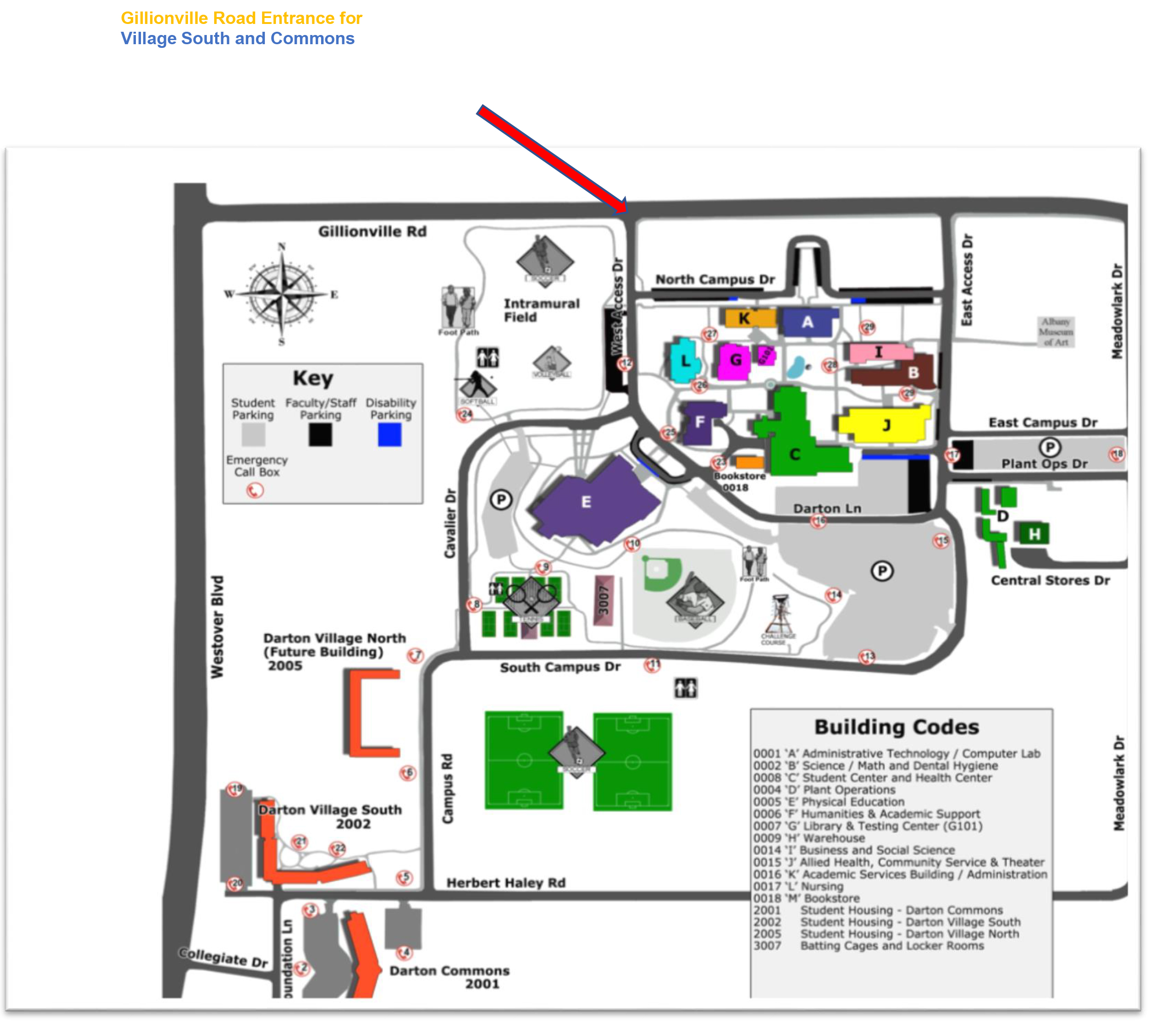 West Campus Map 